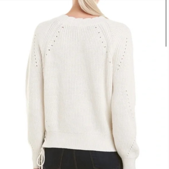 Joie  Adanya Porcelain Side Tie Cashmere Blend Sweater, XXS, GD1102 - Picture 2 of 5